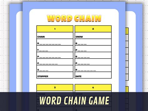 Chain Word Game