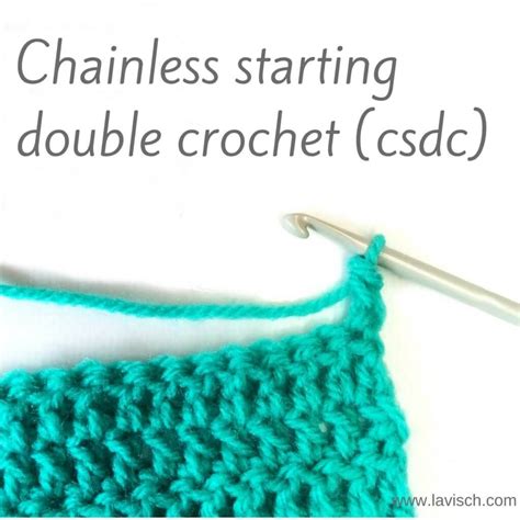 Chainless Double Crochet