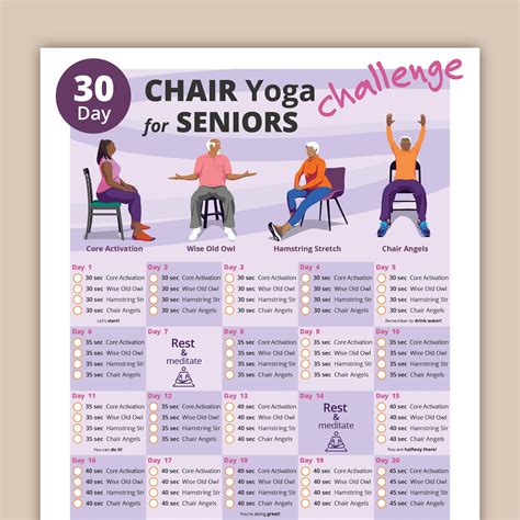 Chair Workout Chart For Seniors