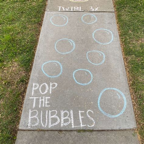 Chalk Obstacle Course Template