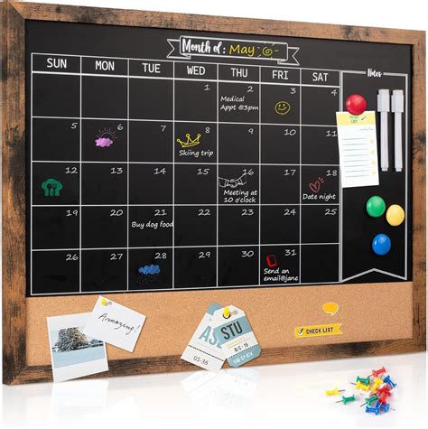 DIY Chalkboard Calendar Sincerely, Sara D. Home Decor & DIY Projects Chalkboard calendar