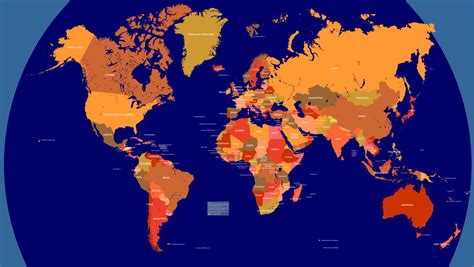 Challenges of Implementing MAP Map of Countries of the World