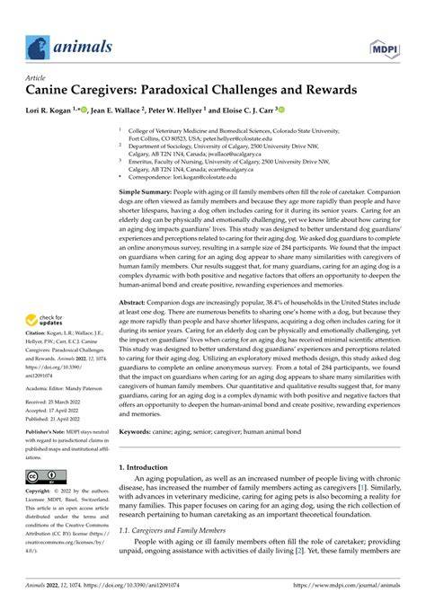 Challenges and Rewards of the Canine Program