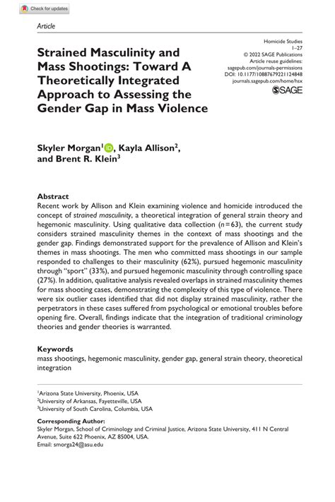 Challenges in Assessing Masculinity