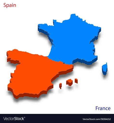 A Map of Spain and France