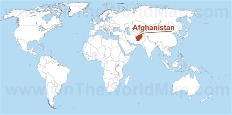 map of Afghanistan surrounded by other countries