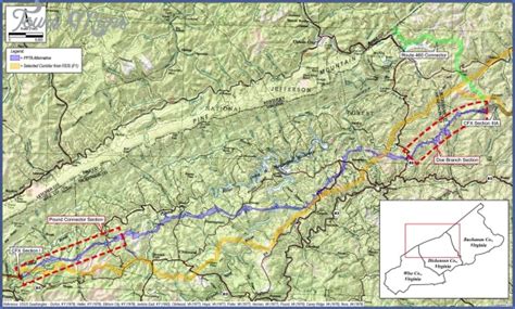 Appalachian Trail Map in Virginia