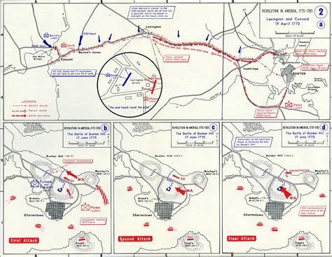 Battle Map of Lexington and Concord