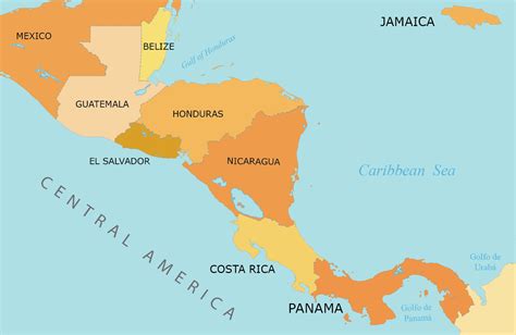 Central America Map