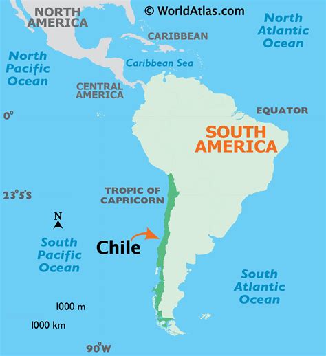 MAP Chile Map Of The World image