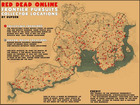 Red Dead Online Collectors Map