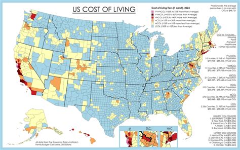 Challenges of implementing MAP Cost of Living US Map
