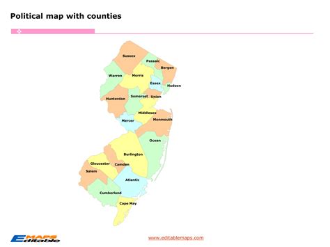 Challenges of implementing MAP Counties In New Jersey Map