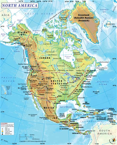 Challenges of implementing MAP Countries Of North America Map