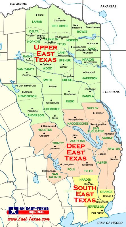 Challenges of implementing MAP County Map Of East Texas