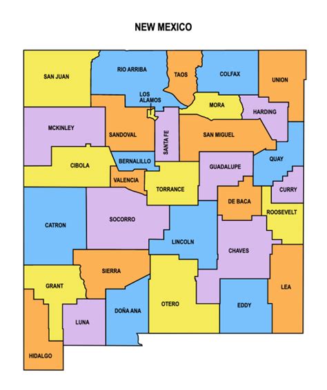 County Map of New Mexico