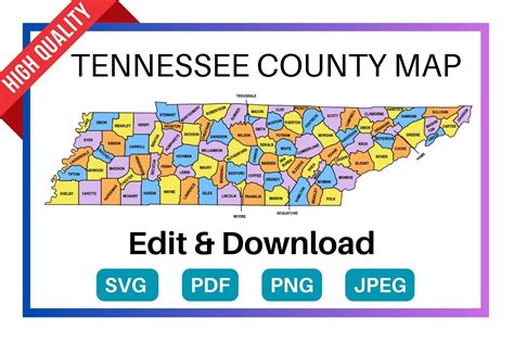 County Map Tn With Cities