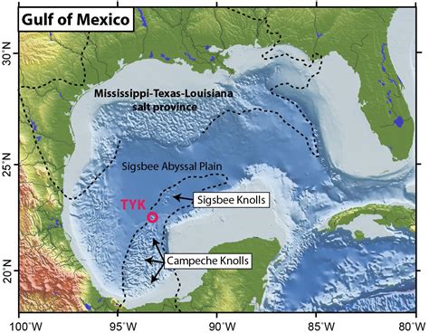 Challenges of Implementing MAP Depth Map Gulf of Mexico