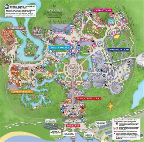 MAP Disney World Magic Kingdom Map