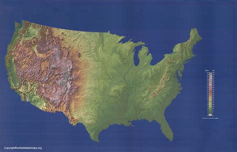 Challenges of implementing MAP Elevation Map Of The USA