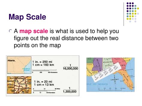 Challenges of implementing MAP Example of a Map Scale