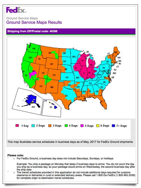 Challenges of implementing MAP Fedex Time In Transit Map