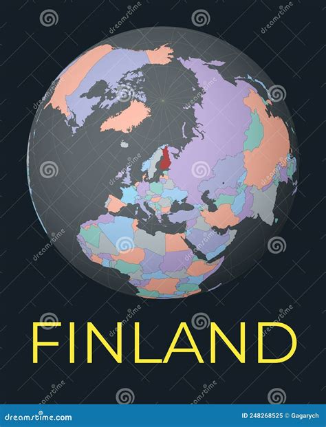 MAP Finland On The World Map