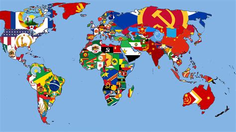 Image of MAP Flag Map Of The World