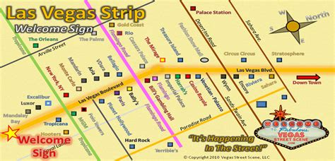 Fremont Street Map Las Vegas