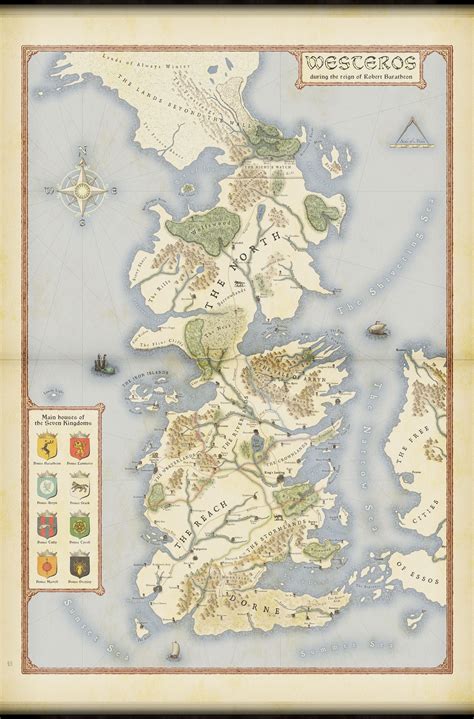 Game of Thrones Map Westeros Challenge