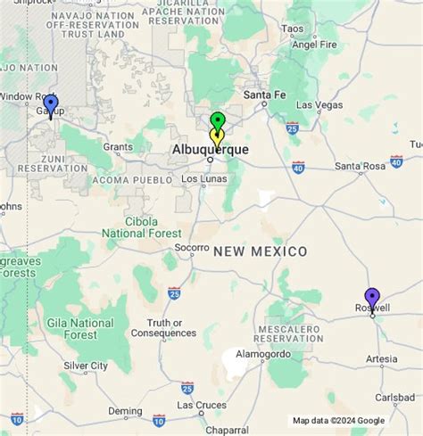 Challenges of Implementing Google Map of New Mexico