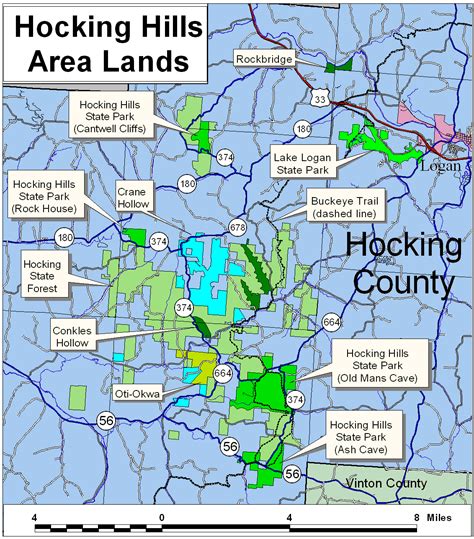 Challenges of implementing MAP Hocking Hills State Park Map