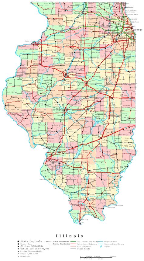 Illustration of a US map with Illinois highlighted