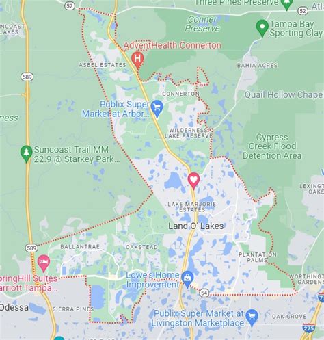 Challenges of implementing MAP Land O Lakes Fl Map