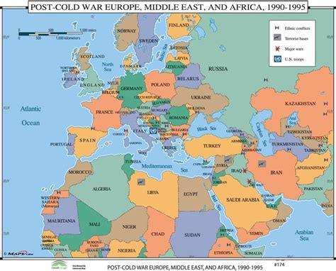 Image of Map Europe And Middle East
