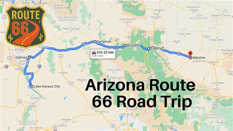 MAP Map Of Arizona Route 66