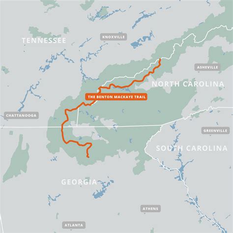 Challenges of implementing MAP Map Of Benton Mackaye Trail