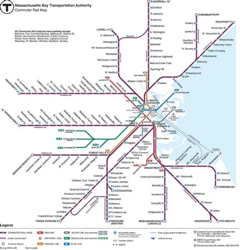 A Map of Boston Commuter Rail