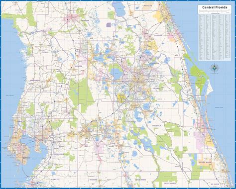 Challenges of implementing MAP Map of Central Florida Cities