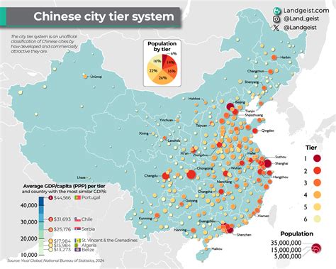 Map of China with cities
