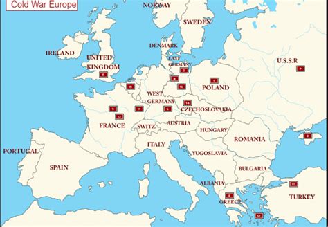 Challenges of implementing MAP Map Of Cold War Europe