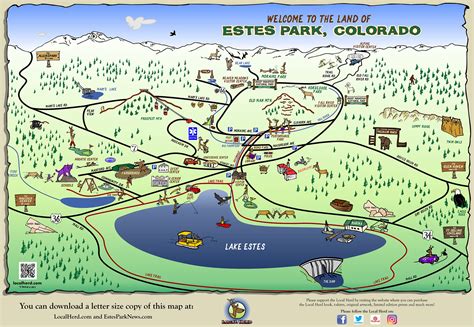 Map of Estes Park, Colorado