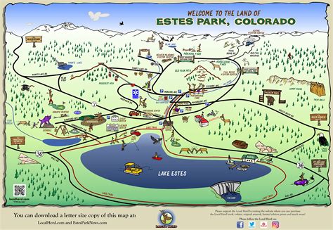 Map of Estes Park, Colorado