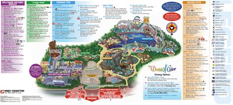 MAP Map of Disney California Adventure
