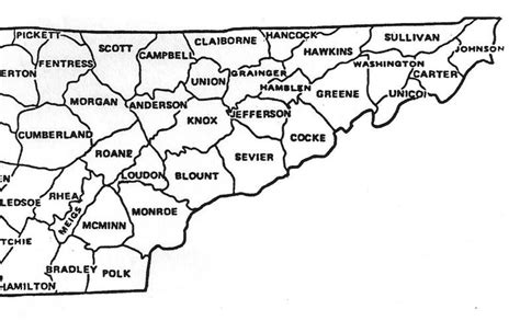 Challenges of Implementing MAP Map of East Tennessee Counties