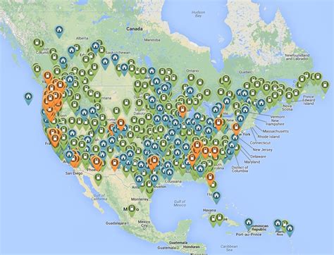 Map of Electric Charging Stations