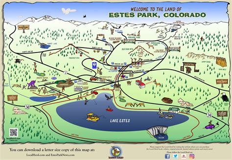 MAP of Estes Park Colorado