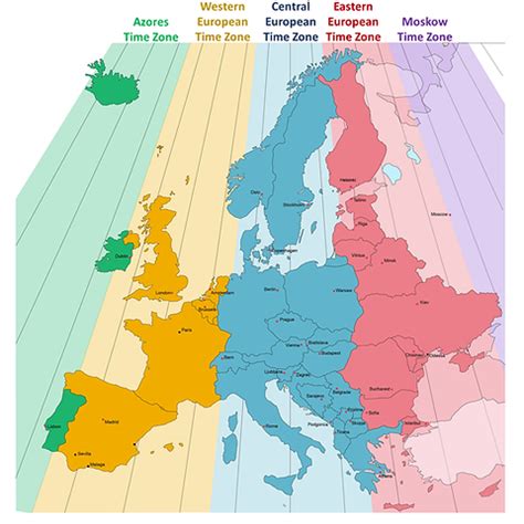 Challenges of implementing MAP Map Of Europe Time Zones