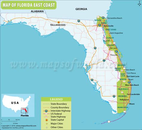 Challenges of Implementing MAP Map Of Florida East Coast