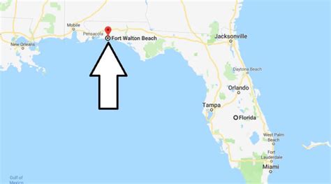 map of Florida Fort Walton Beach